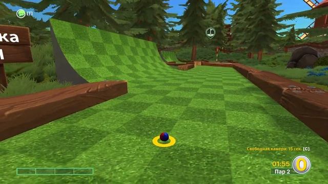 Golf With Your Friends. Карта №1 "Лес" | Космонавт Play смотреть онлайн