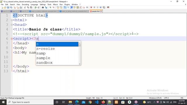 REACT JS tutorials || Demo - 2 || by Mr. Ramesh on 21-01-2022 @6:30PM IST смотреть онлайн