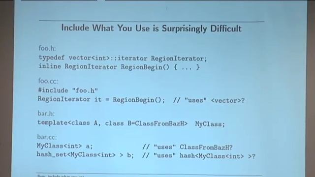 2010 LLVM Developers’ Meeting: C. Silverstein “Implementing Include-What-You-Use using clang” смотреть онлайн