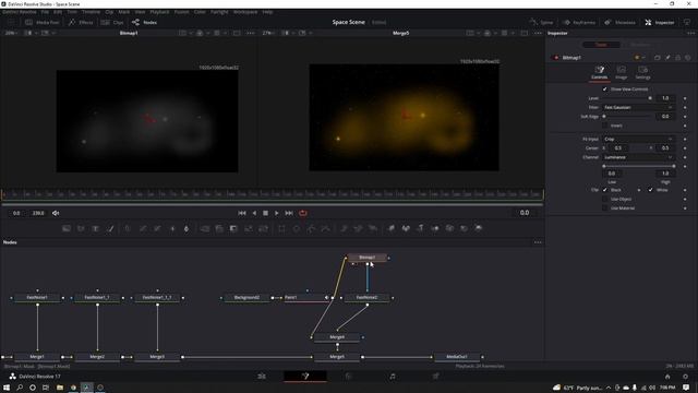 Create Space Scene in DaVinci Resolve: Fusion Tutorial смотреть онлайн