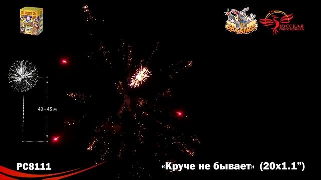 Фейерверк РС8111 Круче не бывает! (1,1" х 20) смотреть онлайн