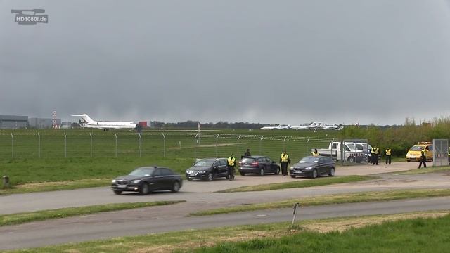 Air Force One Landung am Hannover Flughafen (HAJ) смотреть онлайн