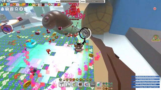 Убил улитку в Bee Swarm Simulator в Roblox смотреть онлайн