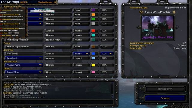 Russia RPG Room 15 (Garena) / Интересные кастомки в Warcraft 3 / КОМНАТА СЛЕВА, ДУРЫНДА!!! смотреть онлайн