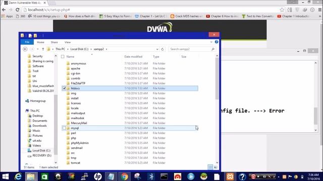 How to Setup A Dvwa Lab and fix Could not connect to the database смотреть онлайн