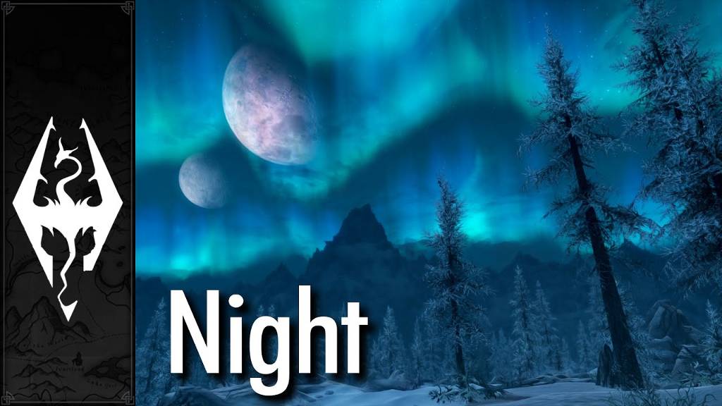 Skyrim - Music & Ambience - Night смотреть онлайн