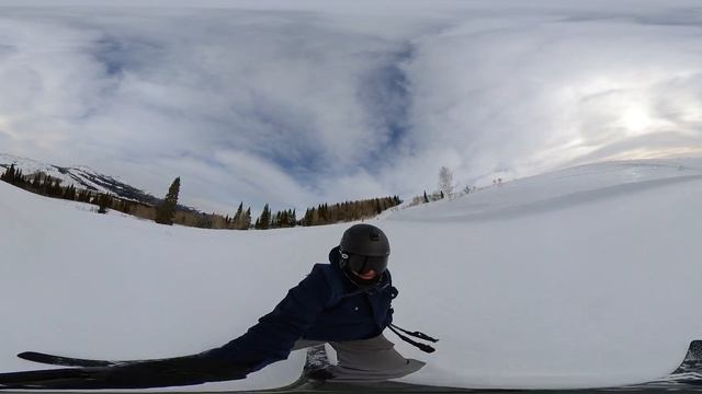 Черная! Горнолыжная база Нуртау обзор трассы 360° смотреть онлайн