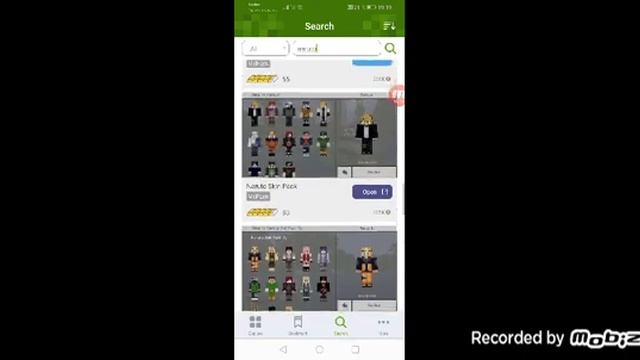 Как скачать скины из Naruto на Minecraft смотреть онлайн