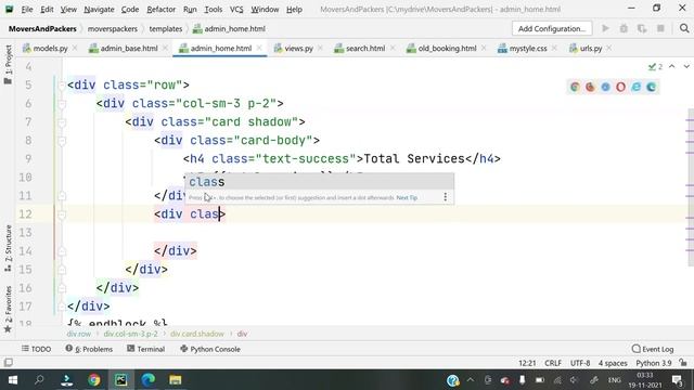 #27 Django Project Tutorial || Movers And Packers || Hindi смотреть онлайн