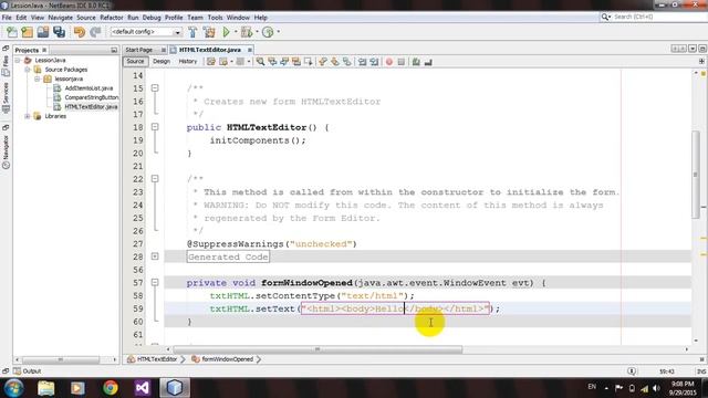 How to Write HTML on JTextPane in Java Netbeans смотреть онлайн