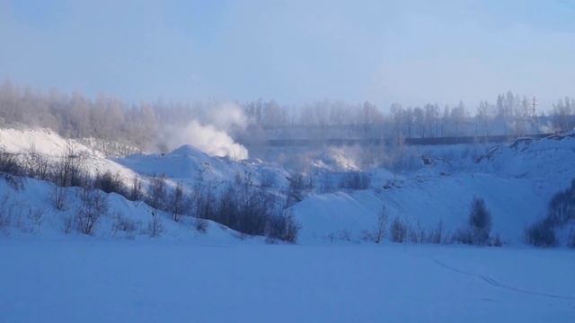 Зимой в "Долине гейзеров" г.Киселевска или сибирская Сентралия смотреть онлайн