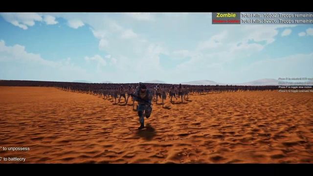 Can One Modern Soldier and 4 lines stop 200,000 Zombies? - Ultimate Epic Battle Simulator 2 UEBS 2 смотреть онлайн