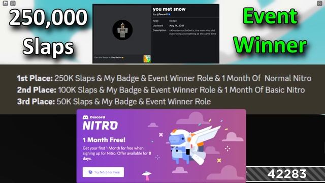 YOU COULD WIN 250,000 SLAPS IN SLAP BATTLES! - Roblox смотреть онлайн