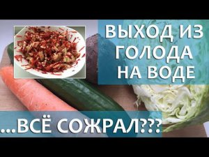 Выход из 3-суточного голодания на воде. Как это было?