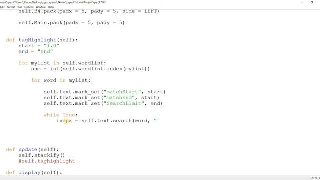Making a Syntax Highlighter in Tkinter [Project 5] смотреть онлайн