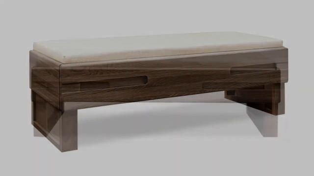 Банкетка Хедмарк из массива дуба для спальни | БЕЛФАН смотреть онлайн