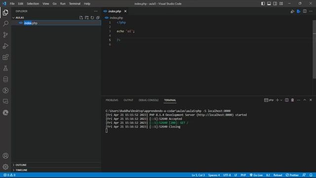 Como criar servidor local com php смотреть онлайн
