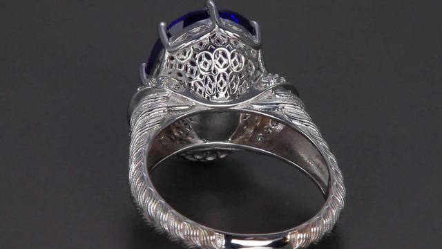 Tanzanite Ring 11.5 Carats in 14 Karat White Gold смотреть онлайн