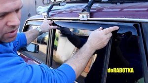 Установка и поклейка ветровиков (дефлекторов окон) на ВАЗ 2104-07 от doRABOTKA