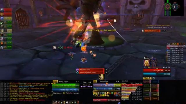 WoW Solo Paladin Heals Loatheb 10 смотреть онлайн