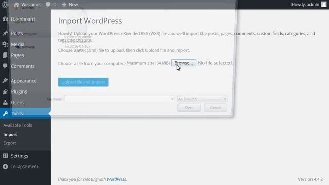 WordPress. How To Use Import and Export Tools смотреть онлайн