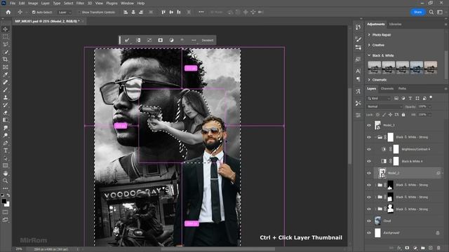 Movie Poster Oil Paint Filter - Photoshop Tutorial смотреть онлайн