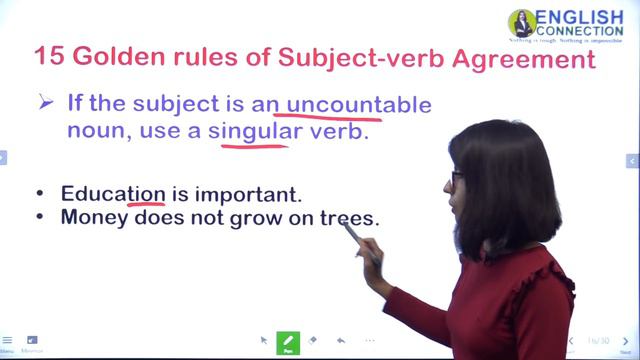 Subject Verb Agreement - 15 Golden Rules, Basic English grammar Day47 смотреть онлайн