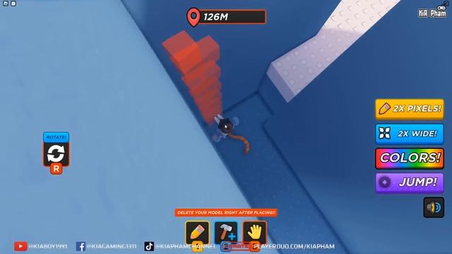 Roblox | KIA CÙNG CÁC BÁO THỦ VẼ CẦU THANG ĐỂ LEO LÊN ĐỈNH NÚI - DRAW TO CLIMB OBBY | KiA Phạm смотреть онлайн
