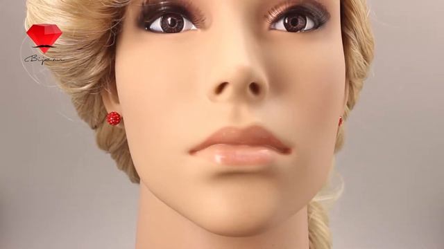 Bije.ru: Серьги в форме шара с покрытием из белого золота и кристаллами Swarovski Kristy (Кристи) смотреть онлайн
