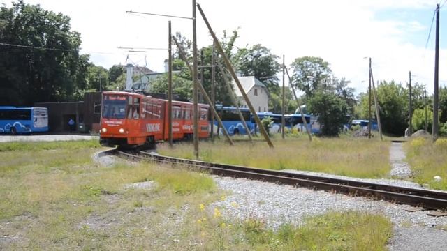 Last day of tram turning around in Balti jaam. смотреть онлайн