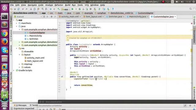 Listview in Android - Add, Edit, Delete смотреть онлайн