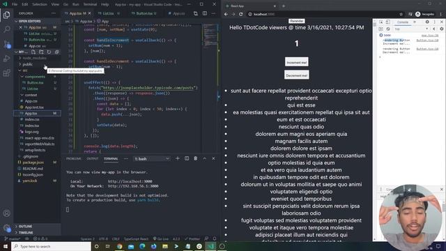 React Tutorial Advance! 2021! (useMemo, useCallback, Context) смотреть онлайн