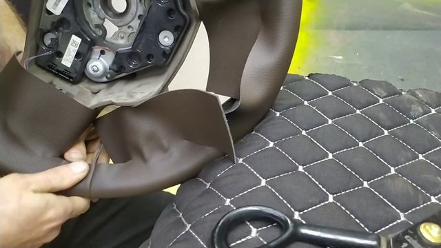 Перетяжка Руля Mercedes ML 350..(Steering Wheel Cover Mercedes ML 350)