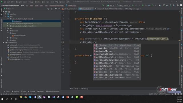Kotlin Android Tutorial - Multiple Video in Recycler View смотреть онлайн