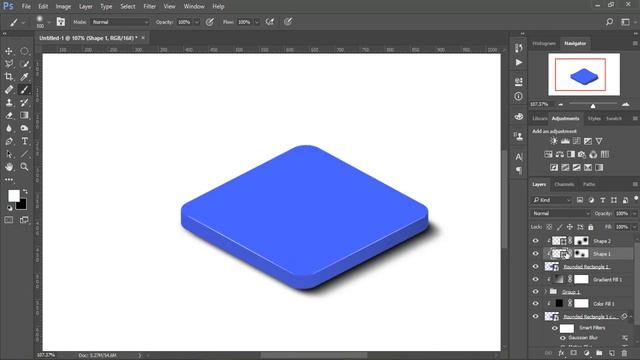 Logo Design - How to Make 3D Icon in Photoshop CC смотреть онлайн