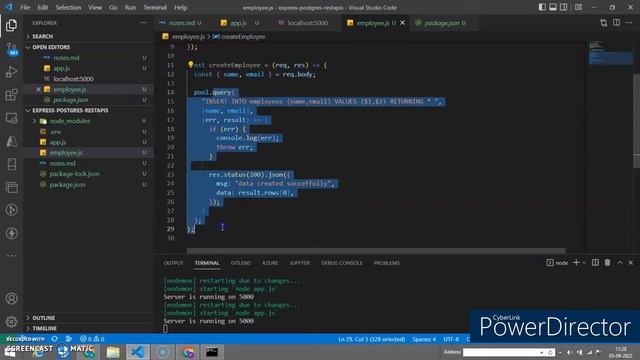 Build Restful APIs with Nodejs,Express and PostgreSQL in hindi 2022 |Nodejs tutorials for beginners смотреть онлайн