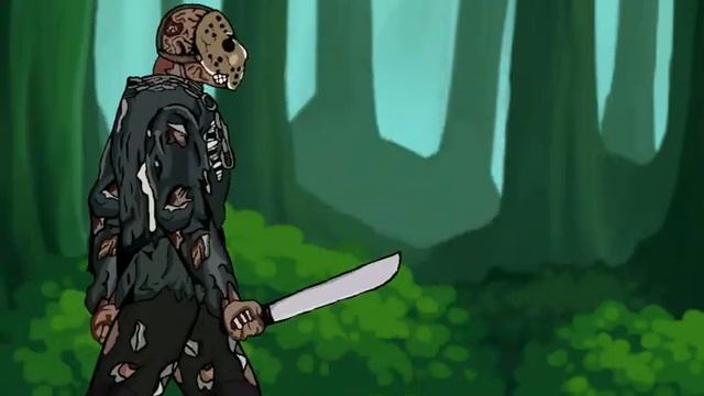 Клайд Винтсон против Джейсона Вурхиза #рисуем мультфильмы 2# смотреть онлайн