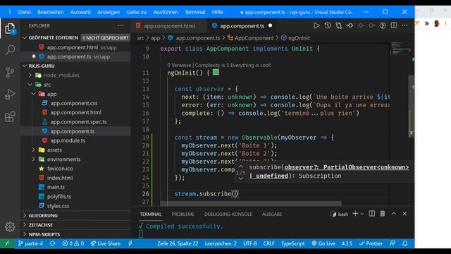 Tutoriel RxJS #4 - Les Observables смотреть онлайн