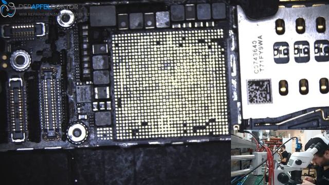 iPhone 6 FULL BOARD SWAP - iCloud-Sperre entfernen - A8 CPU REBALL смотреть онлайн