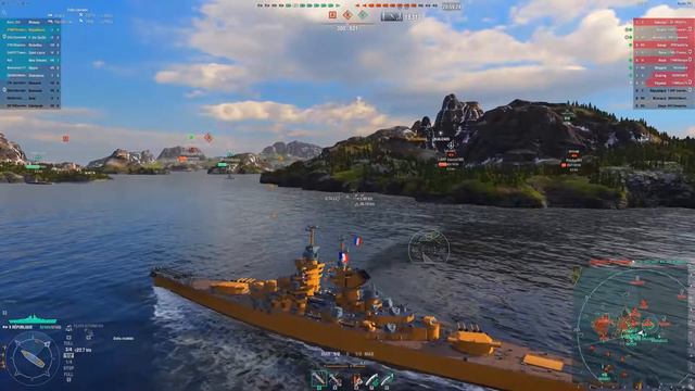 World of Warships France République T10 First Contact смотреть онлайн