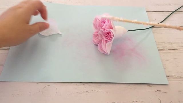 Crepe paper David Austin rose tutorial | How to make paper rose смотреть онлайн