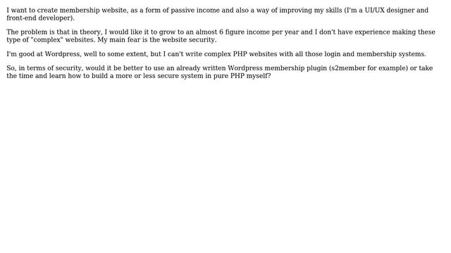Wordpress: Wordpress Plugins vs Traditional PHP membership website смотреть онлайн