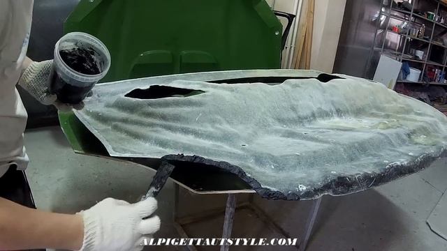 Toyota RAV4 Карбон-Стеклопластиковый капот-Склейка.Финал. Fiberglass Hood - Final смотреть онлайн