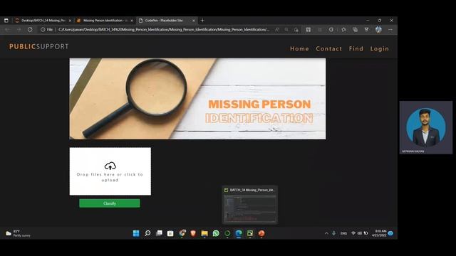 BATCH_34 MISSING PERSON IDENTIFICATION & INFORMATION EXTRACTION SYSTEM USING MACHINE LEARNING RE-2 смотреть онлайн