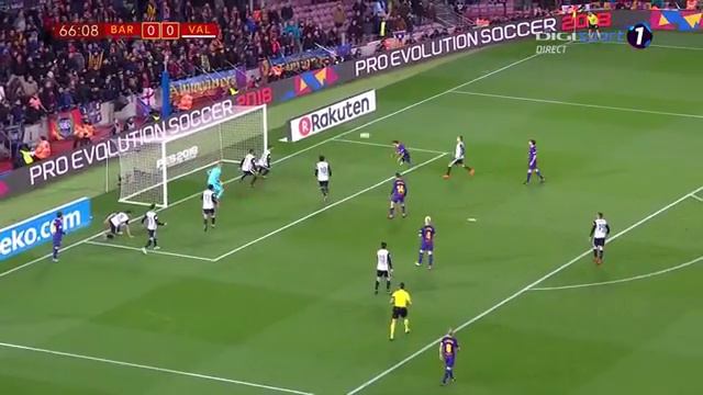 Barcelona Vs Valencia Luiz Suarez Header Goal