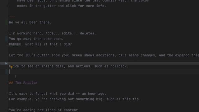 In-editor diff preview – see your changes right in the gutter! смотреть онлайн