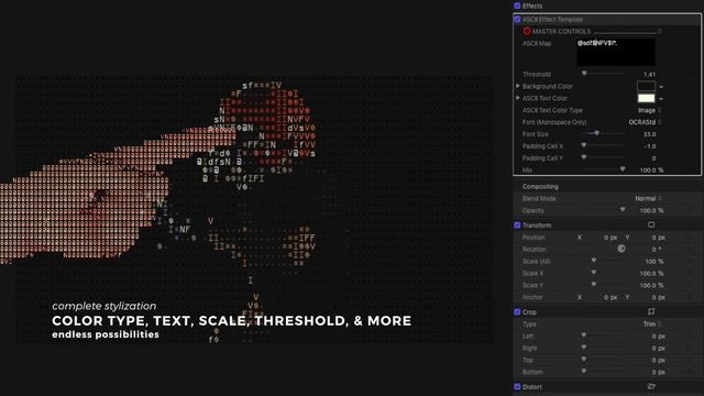 ProASCII - Professional ASCII Art Effects in FCPX from Pixel Film Studios смотреть онлайн