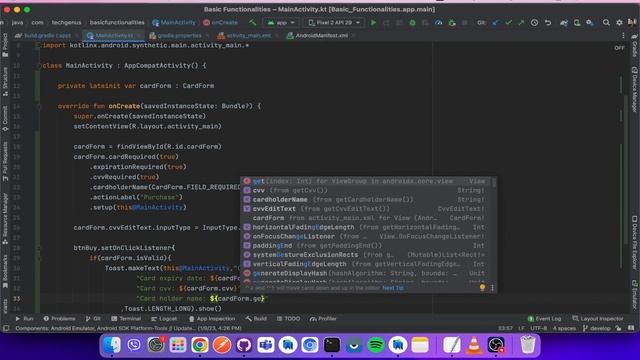 Credit Card in Kotlin - Android Studio Tutorial | #2023 #kotlintutorial смотреть онлайн