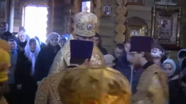 2015 год.Свято-Троицкий храм, освящение престола смотреть онлайн