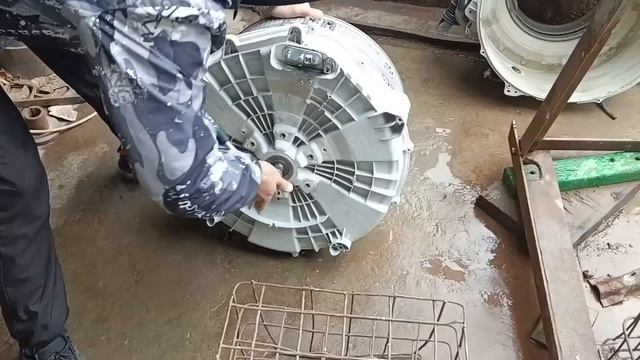 замена подшипников LG автомат 6 кг смотреть онлайн
